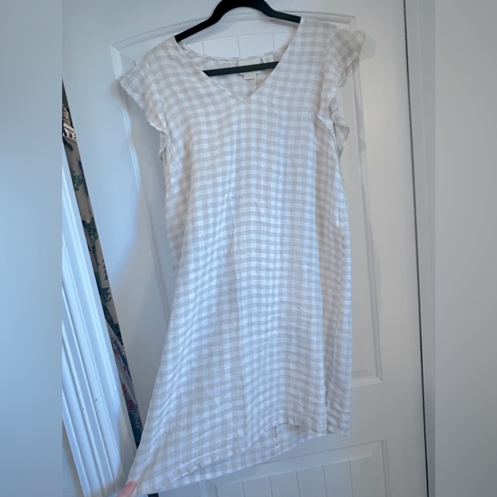 Cynthia Rowley linen gingham dress